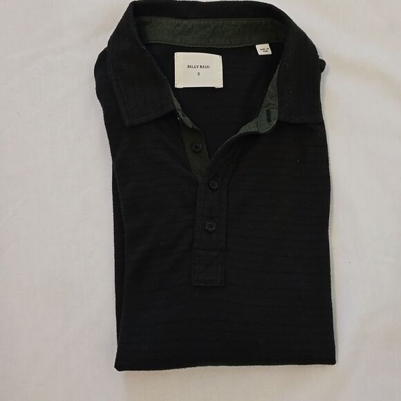 Billy Reid Men's S green/ Black stripes Polyester/cotton Blend Sweater - Picture 10 of 12